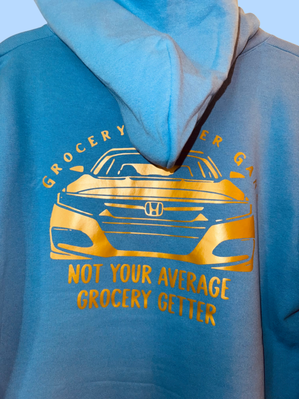 'Not Your Average Grocery Getter' Car Silhouette Limited Time Pullover Hoodie - Image 10